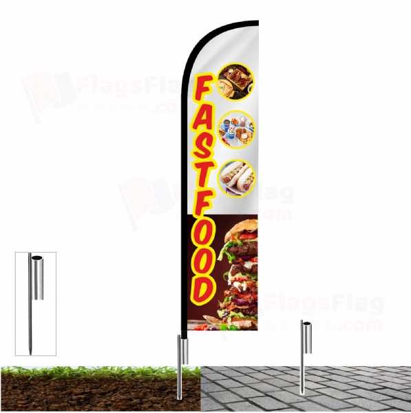 Fast Food Pole Flags