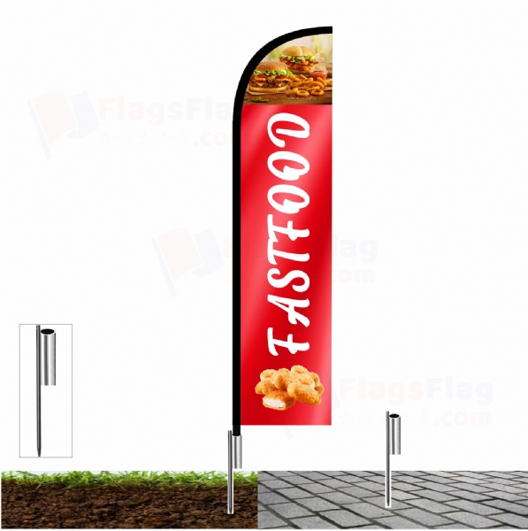 Fast Food Sail Flag