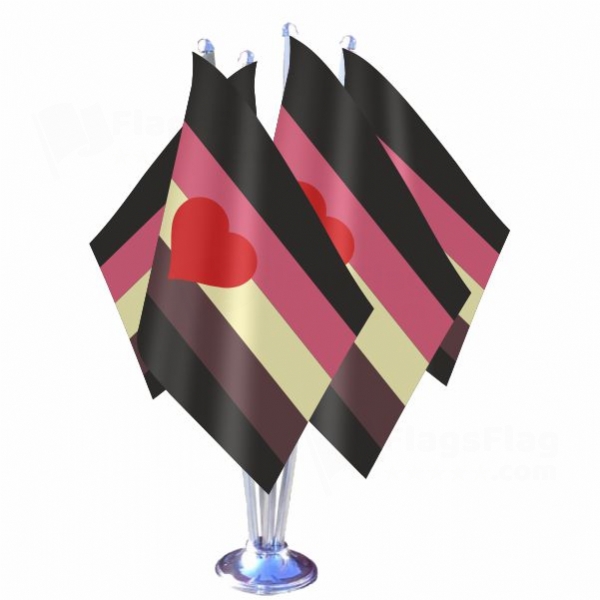 Fat Fetish Pride Quadruple Table Flag