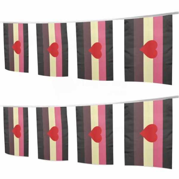 Fat Fetish Pride Square String Flags