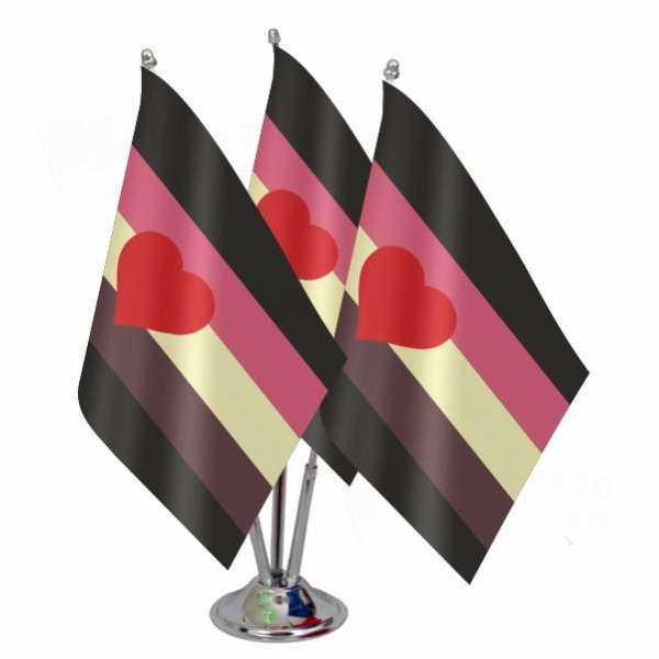 Fat Fetish Pride Triple Table Flag
