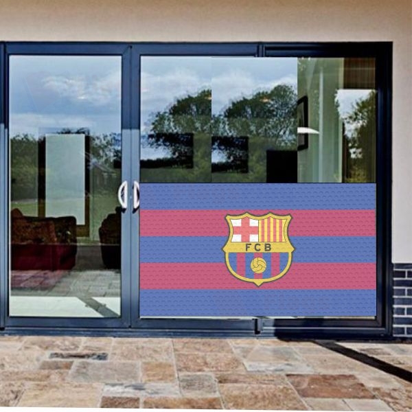 FC Barcelona Glass Film FC Barcelona One Way Vision Printing