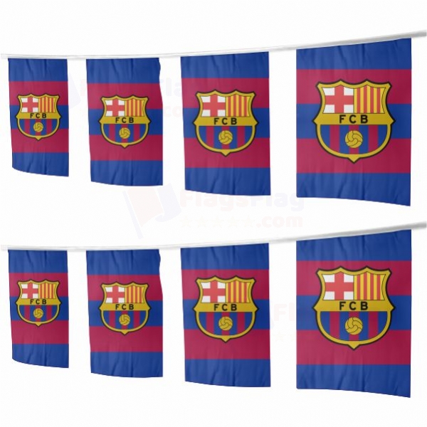 FC Barcelona Square String Flags