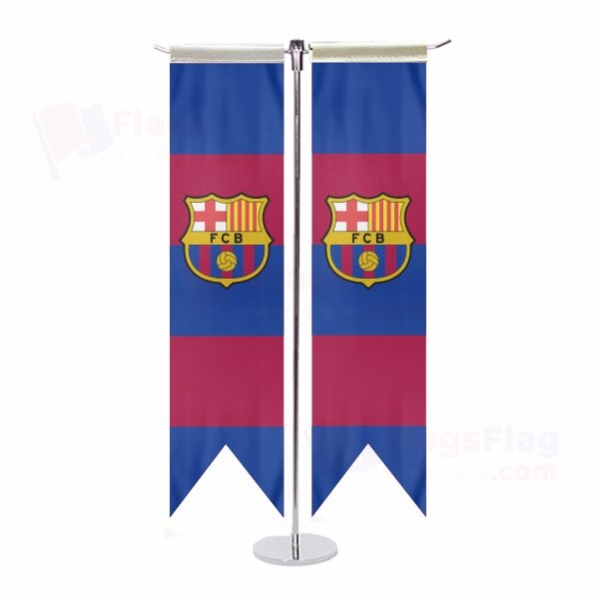 FC Barcelona T Table Flags