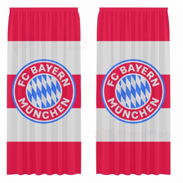 FC Bayern Munich Digital Printed Curtains