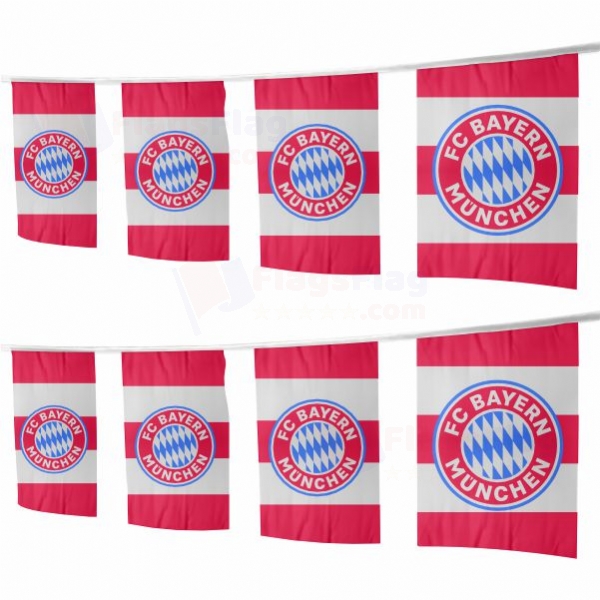 FC Bayern Munich Square String Flags