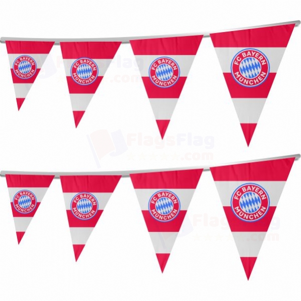 FC Bayern Munich Stringed Triangle Flag