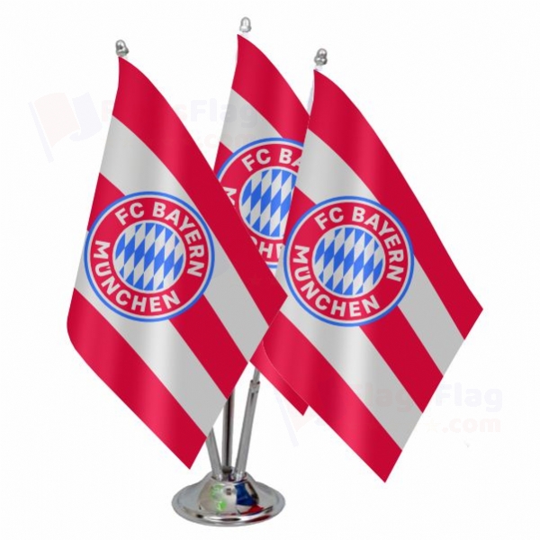 FC Bayern Munich Triple Table Flag