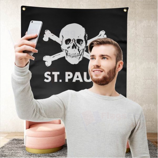 FC St Pauli skull and crossbones Background Selfie Shooting Landscapes