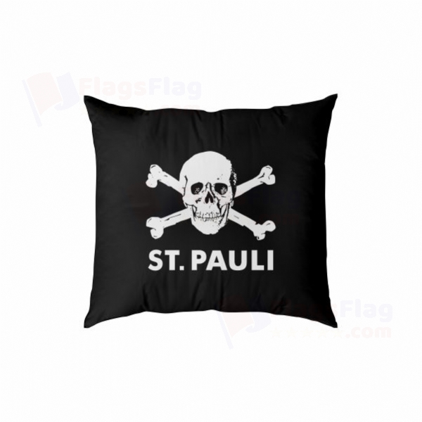 FC St Pauli skull and crossbones Digital Printed Pillow Cover