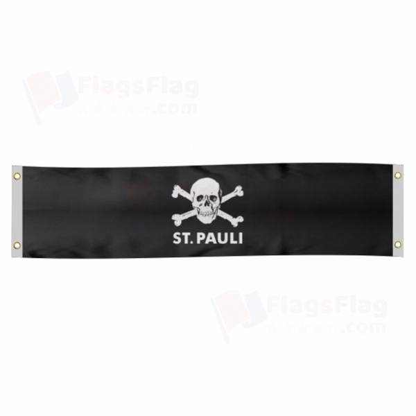 FC St Pauli skull and crossbones Poster Banner