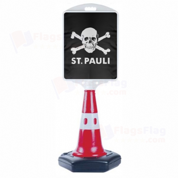 FC St Pauli skull and crossbones Small Size Road Bollard