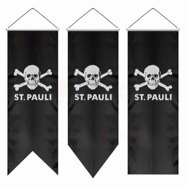 FC St Pauli skull and crossbones Swallowtail Flags