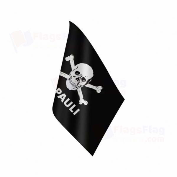 FC St Pauli skull and crossbones Table Flag