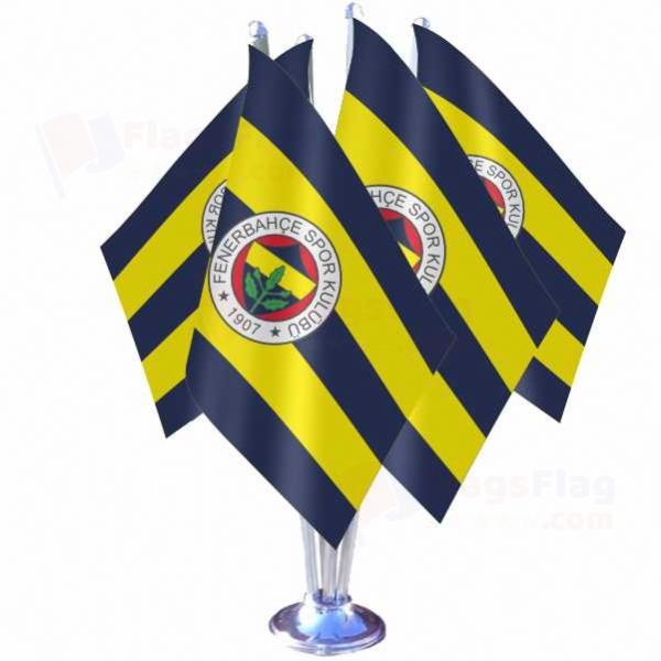 Fenerbahce Quadruple Table Flag