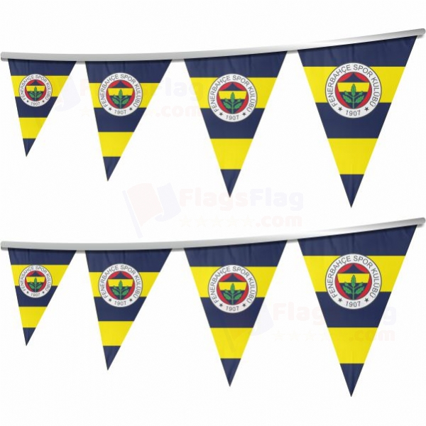 Fenerbahce Stringed Triangle Flag