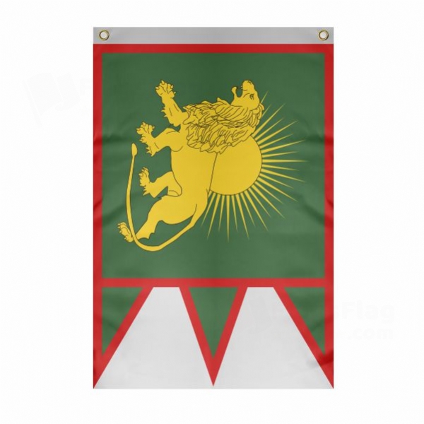 Fictional Mughal Large Size Flag Hanging on Building