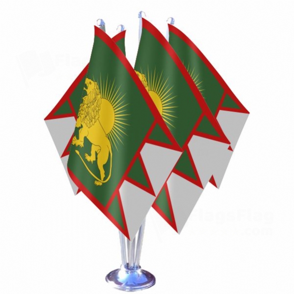 Fictional Mughal Quadruple Table Flag