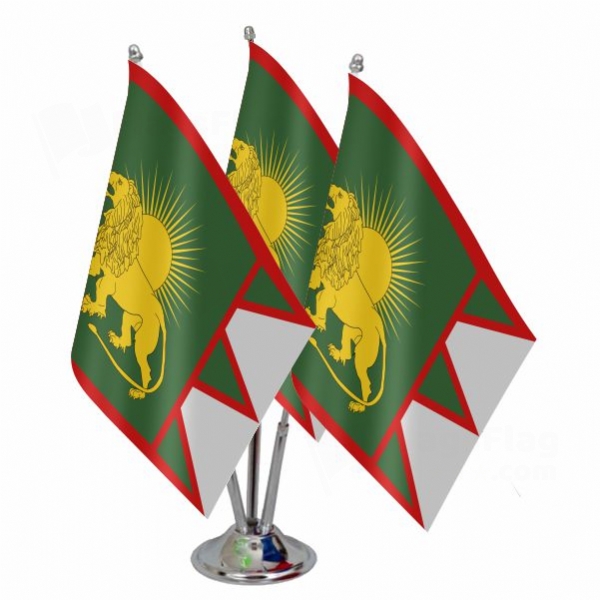 Fictional Mughal Triple Table Flag
