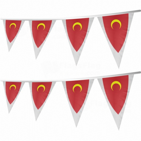 Fictitious Ottoman Stringed Triangle Flag
