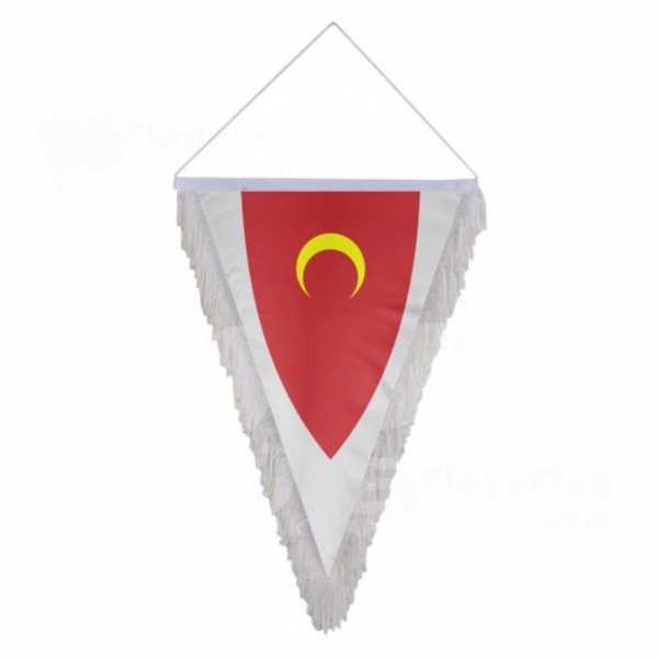 Fictitious Ottoman Triangle Fringed Streamers