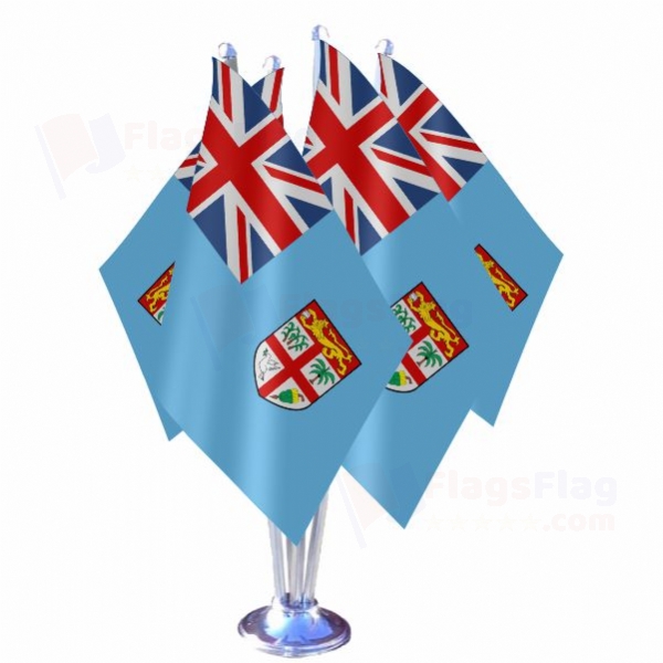 Fiji Quadruple Table Flag