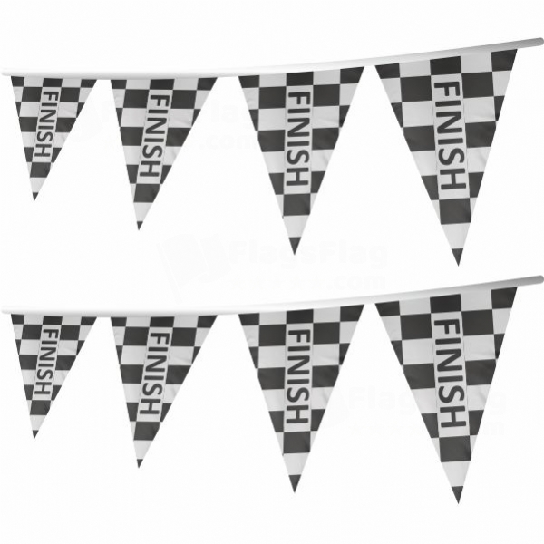 Finish Stringed Triangle Flag