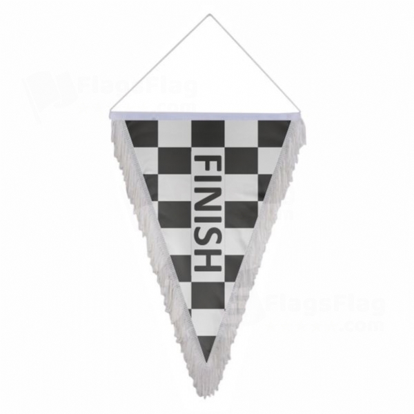 Finish Triangle Fringed Streamers