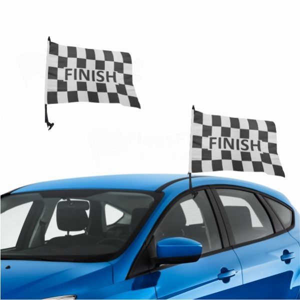 Finish Vehicle Convoy Flag