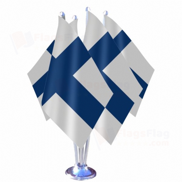 Finland Quadruple Table Flag