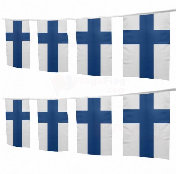 Finland Square String Flags