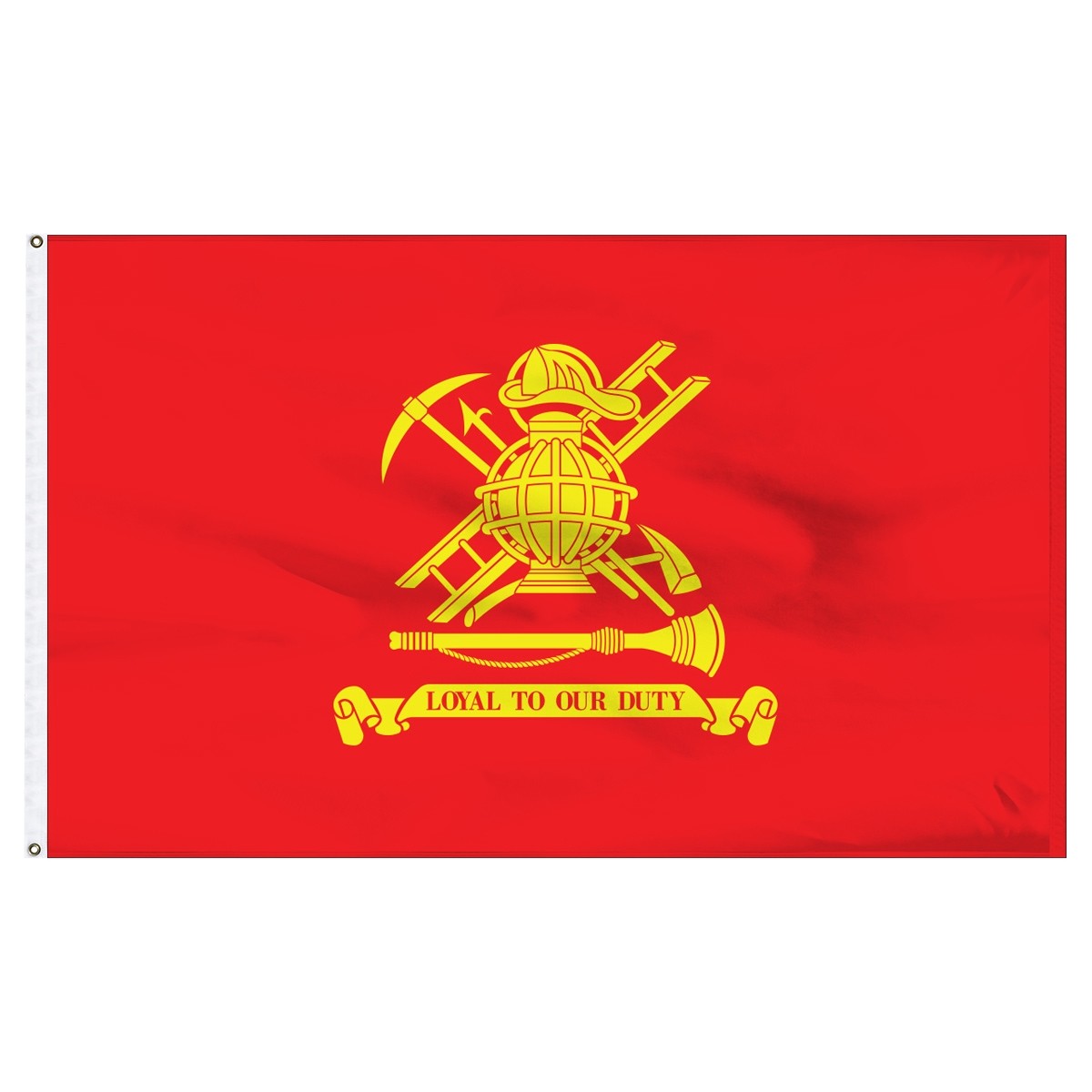 Firefighter Flag 3ft x 5ft Nylon - Loyal to Our Duty