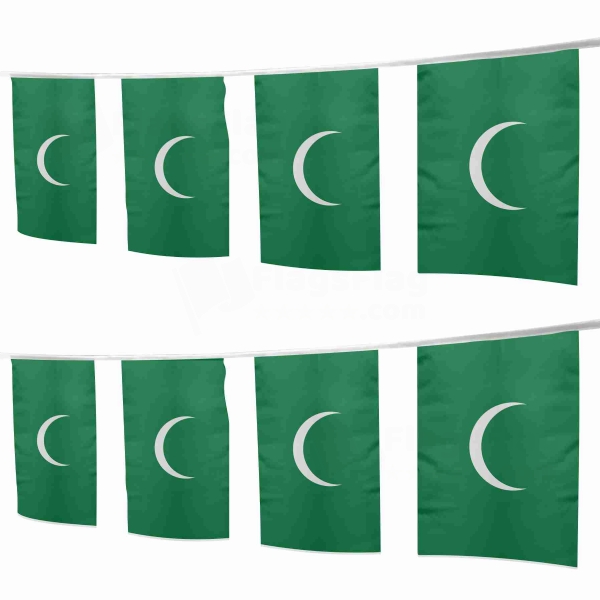 First and Second Saudi State Square String Flags