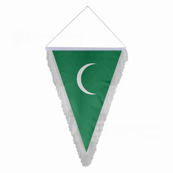 First and Second Saudi State Triangle Fringed Streamers
