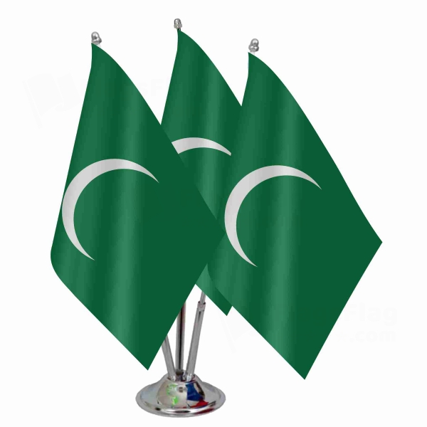 First and Second Saudi State Triple Table Flag