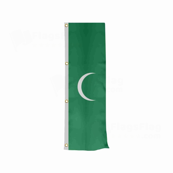First and Second Saudi State Vertically Raised Flags