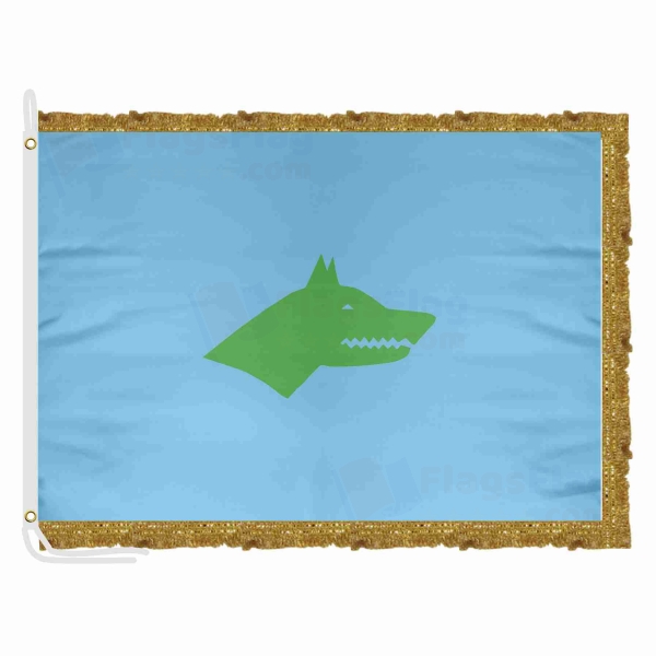 First Turkic Empire Satin Office Flag