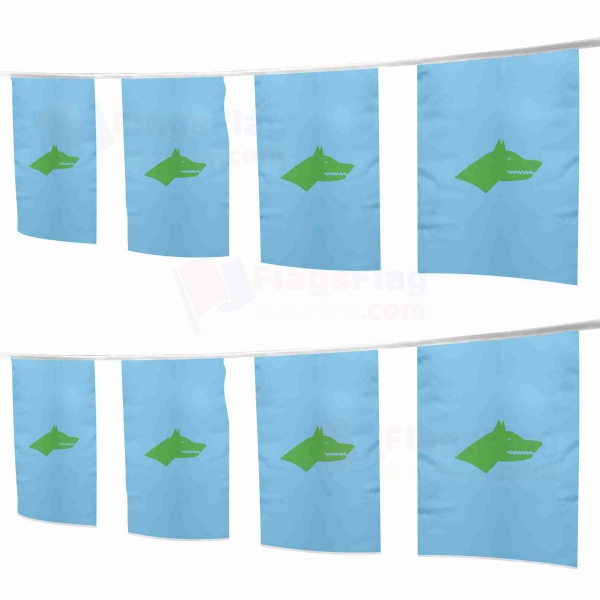 First Turkic Empire Square String Flags