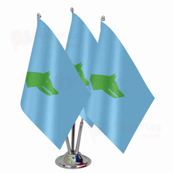 First Turkic Empire Triple Table Flag