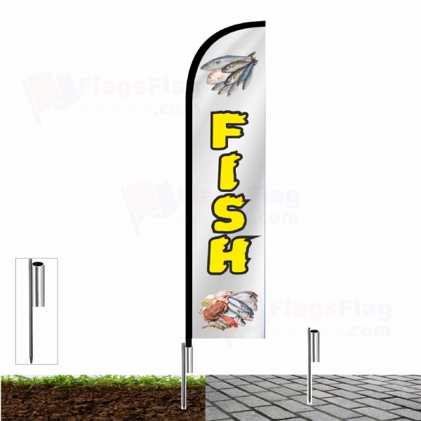 Fish Beach Flag and Sail Flag