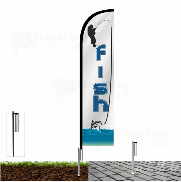 Fish Pole Flags