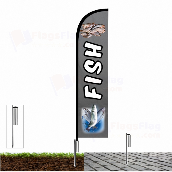 Fish Sail Flags