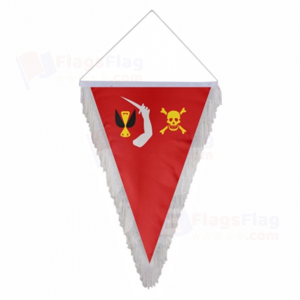 Flag of Christopher Moody Triangle Fringed Streamers
