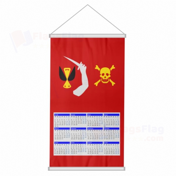 Flag of Christopher Moody Woven Fabric Digital Printing Calendar