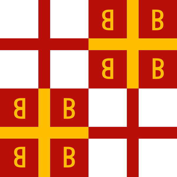 Flag of Palaeologus Emperor - Libro del conos�imiento de todos los rregnos (Bs)