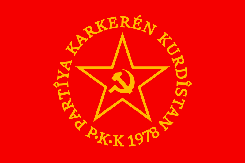 Flag of the Kurdistan Workers' Party (1978-1995)