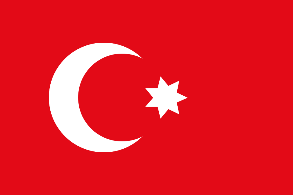 Flag of the Ottoman Empire (also used in Egypt)