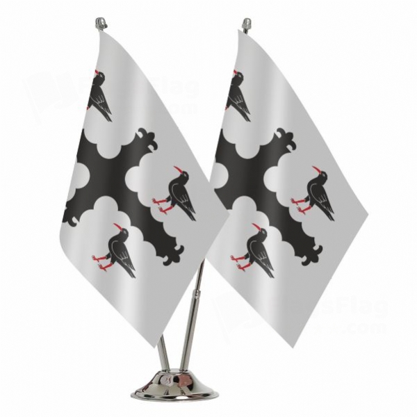 Flintshire 2 Table Flags
