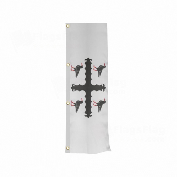 Flintshire Vertically Raised Flags
