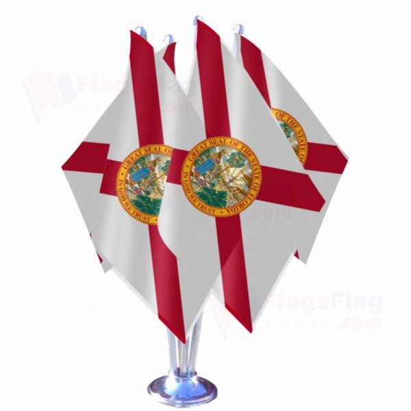 Florida Quadruple Table Flag